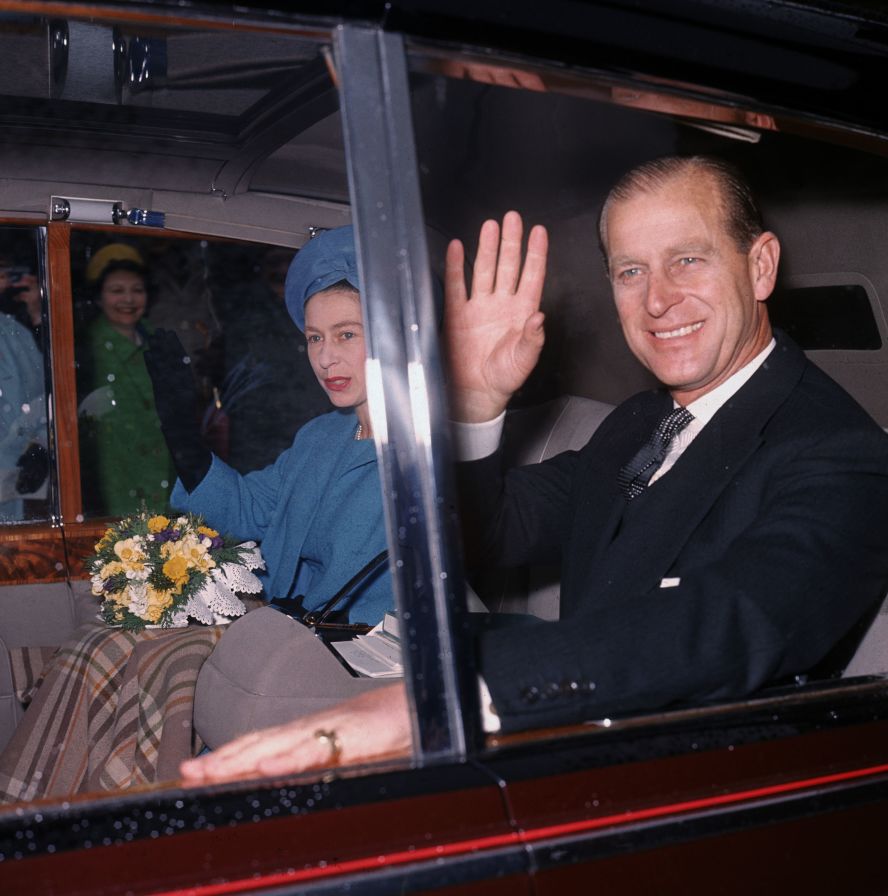 The Queen and Prince Philip leave Westminster Abbey in April 1966.