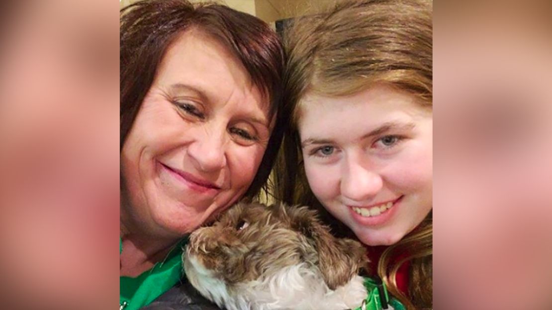 Jayme Closs, with her dog, Molly, and an aunt