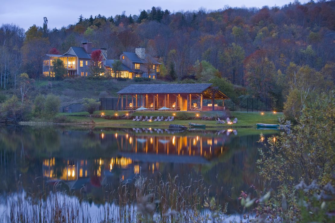 Nestled in the heart of Vermont, the bucolic Twin Farms sits on 300 acres and caters to those looking for seclusion and luxury. 
