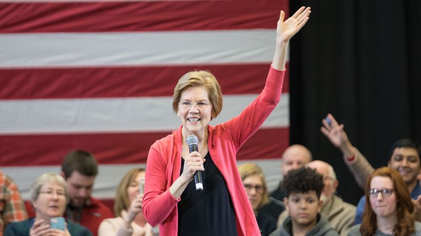 MANCHESTER, NH - JANUARY 12:  Sen. Elizabeth Warren (D-MA), speaks during a New Hampshire organizing event for her 2020 presidential exploratory committee at Manchester Community College on January 12, 2019 in Manchester, New Hampshire. Warren announced on December 31 that she was forming an exploratory committee for the 2020 presidential race.  (Photo by Scott Eisen/Getty Images)