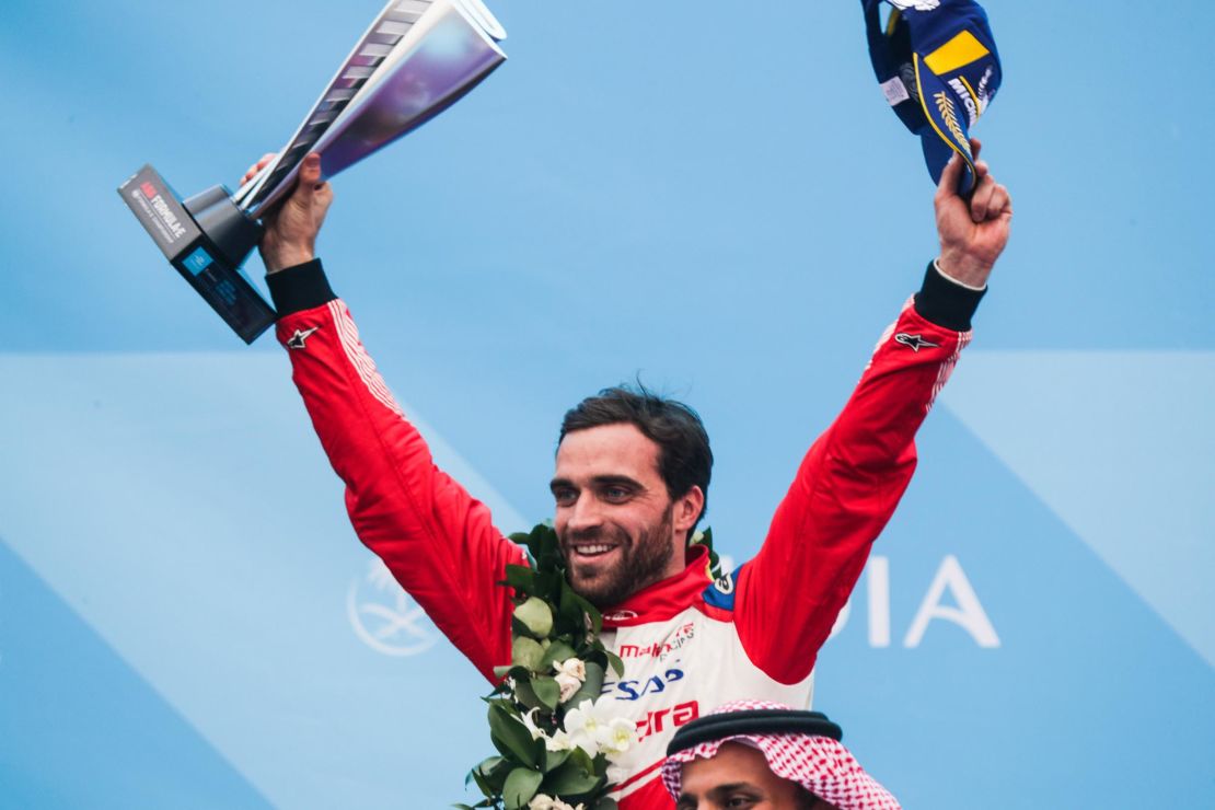 Jerome d'Ambrosio moved top of the leaderboard after winning the Marrakesh ePrix.