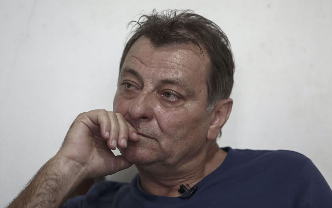 Cesare Battisti during an interview with media in Brazil in October 2017.