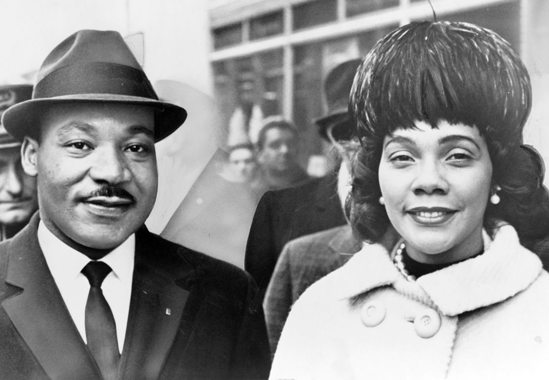 Martin Luther King with his wife Coretta Scott King in 1964.