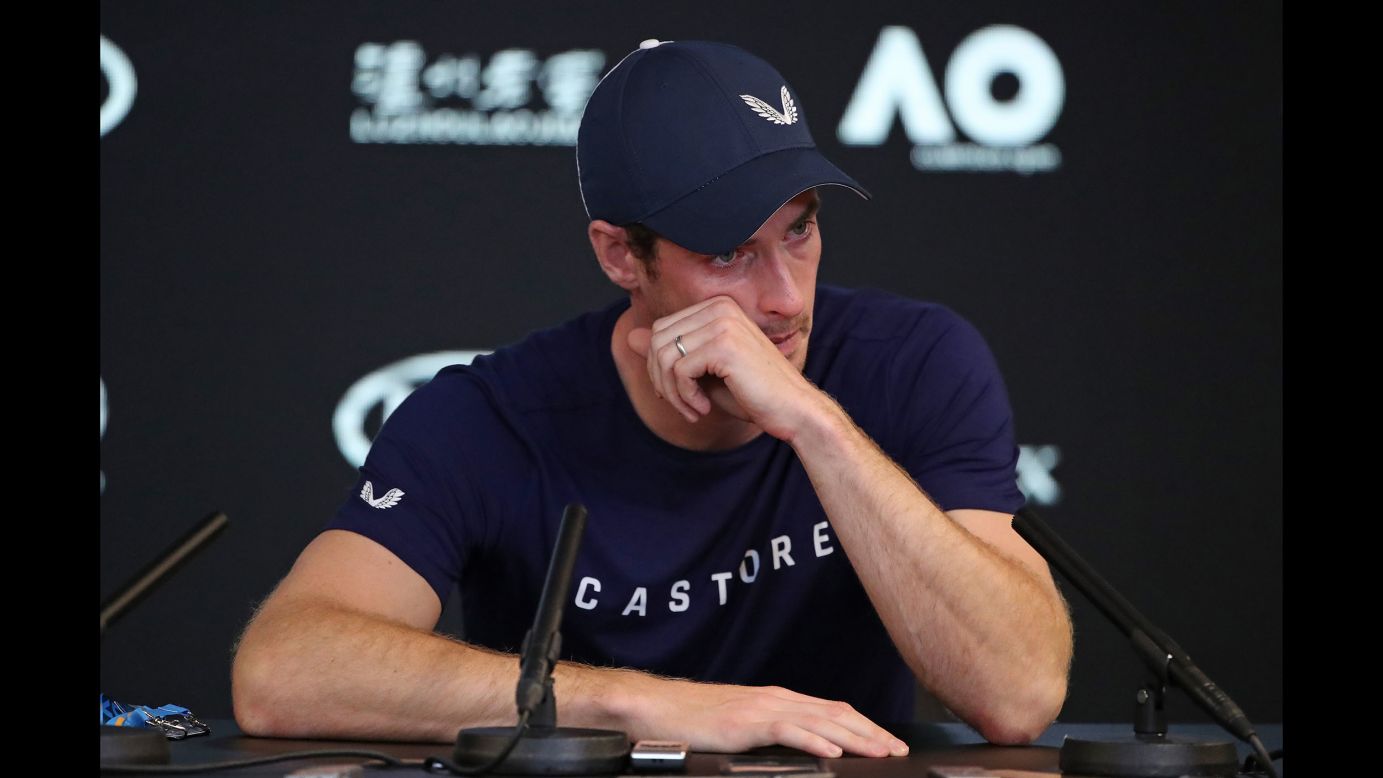 Andy Murray of Great Britain speaks during a press conference ahead of the 2019 Australian Open at Melbourne Park on Friday, January 11.