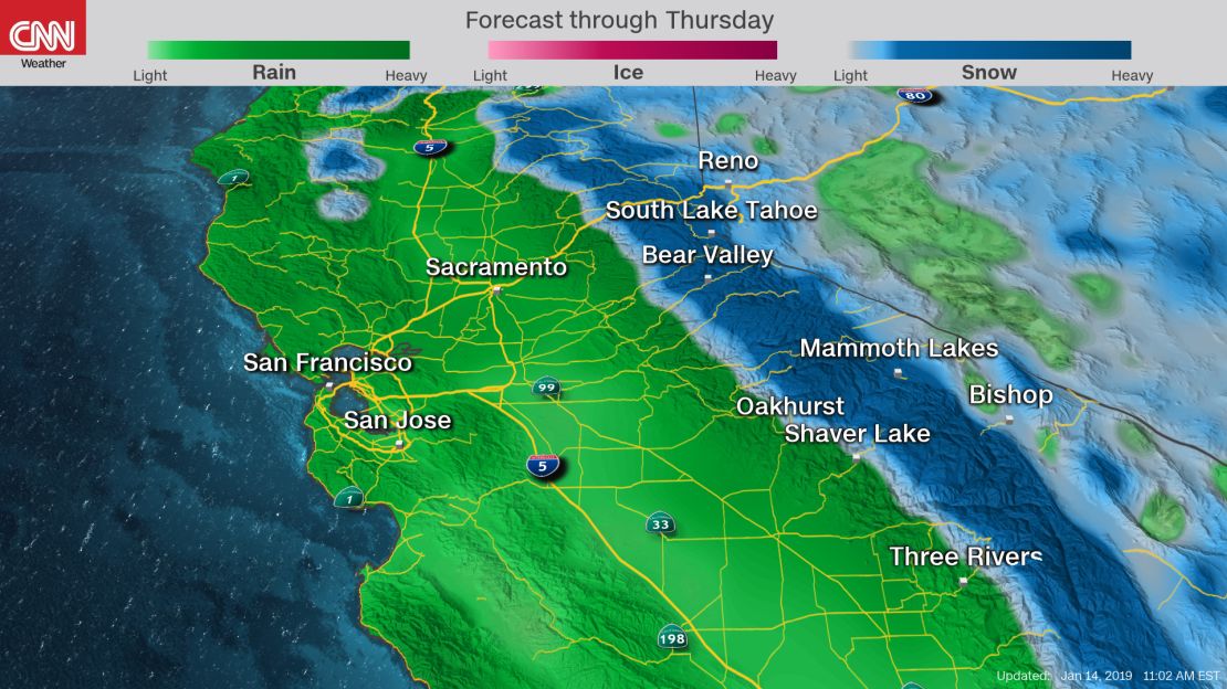 northern california precipitation 01142019