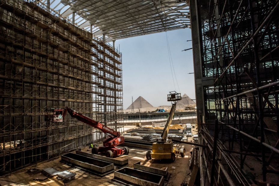 <strong>Grand Egyptian Museum, Cairo, Egypt -- </strong>The museum will bring together tens of thousands of artifacts, from a colossal, 83-ton granite statue of Rameses the Great to over 5,000 objects belonging to Tutankhamun -- the first time the complete contents of the pharaoh's tomb will be displayed together since it was discovered in <a href="https://cnn.com/travel/article/tutankhamun-grand-egyptian-museum/index.html" target="_blank">1922</a>. Pandemic-related setbacks have pushed the grand opening of the museum to 2021.