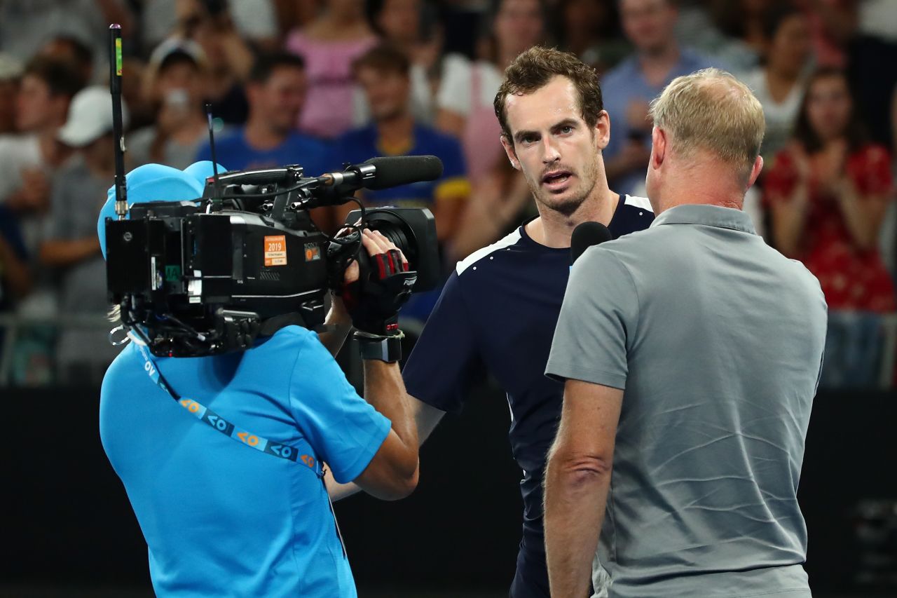 After his first-round loss Murray the Briton opened the door to a possible return to Australia by saying he would "do everything possible" to play again in a tournament he has never won.