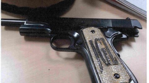 El Chapo Guzman's diamond-encrusted gun.