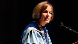 UNC Chapel Hill Chancellor Carol Folt speaks during University Day at Memorial Hall, Friday, Oct. 12, 2018 in Chapel Hill, N.C.