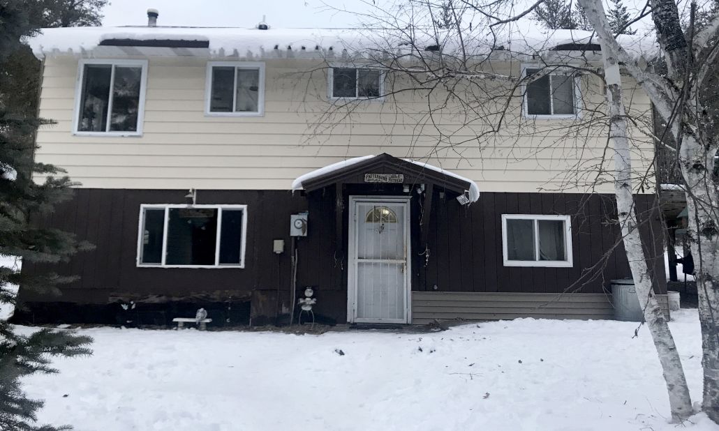 This is the Gordon, Wisconsin, home where Jake Patterson held Jayme Closs captive, authorities said.  The sign above the door reads "Patterson's retreat."