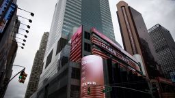 Monitors display copper prices outside of Morgan Stanley headquarters in New York on December 17, 2018.