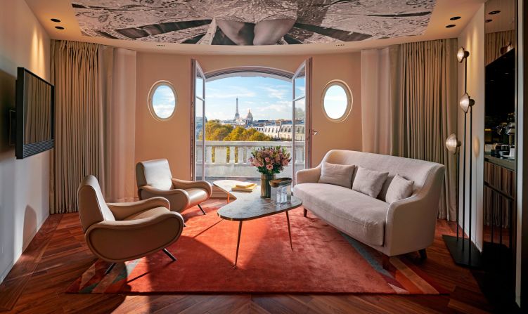 <strong>Hotel Lutetia, Paris:</strong> After a four-year renovation, Hotel Lutetia recently reopened and celebrates the iconic Jazz Age artist, activist and performer Josephine Baker. The suite bearing her name has a knockout view.