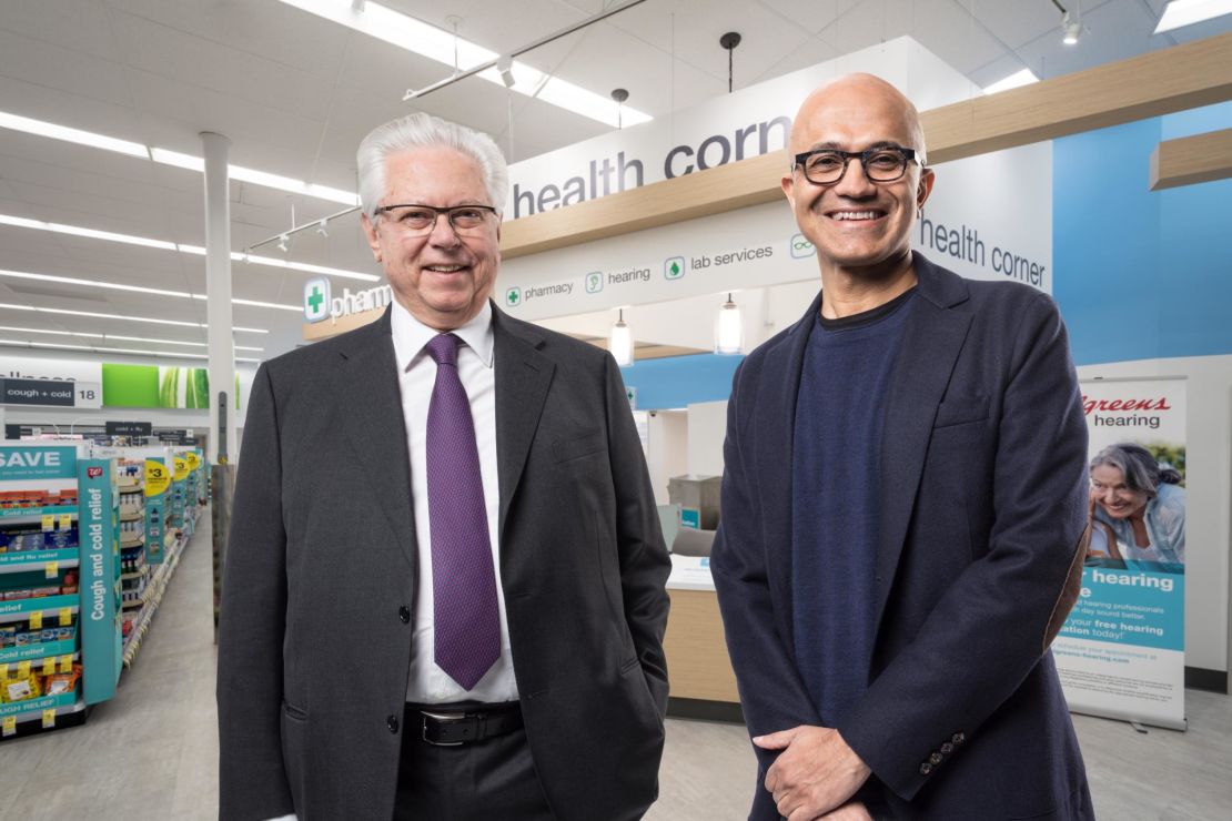 Walgreens CEO Stefano Pessina and Microsoft CEO Satya Nadella are hoping to shake up health care.
