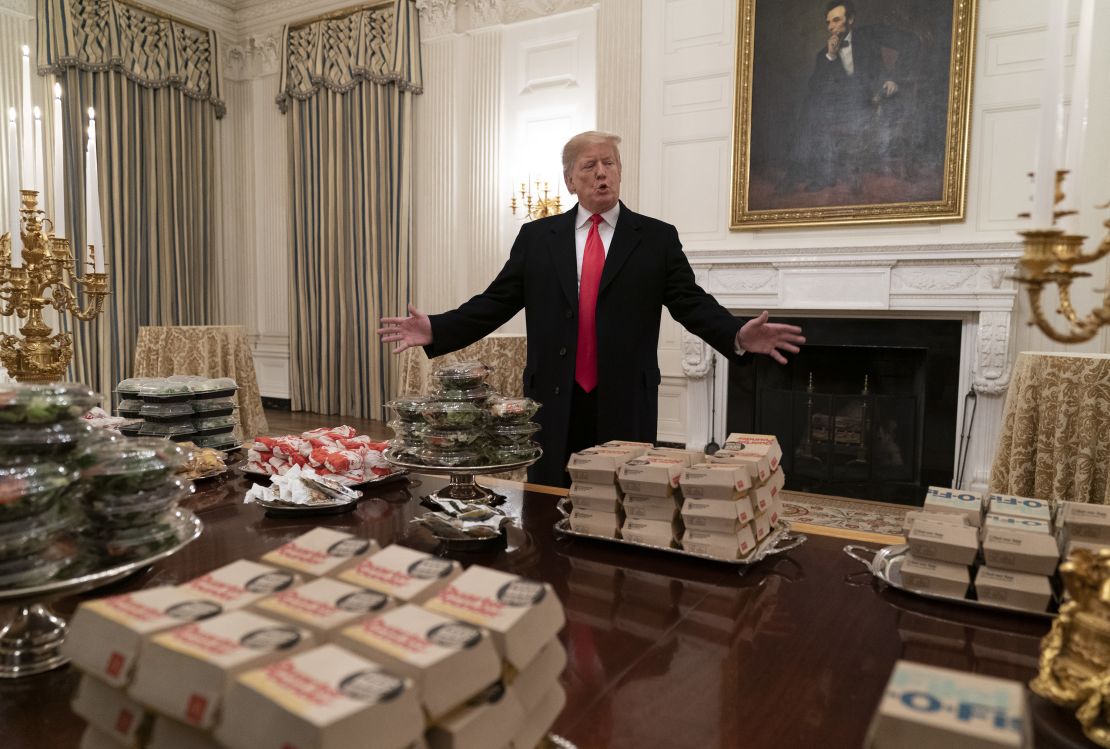 Trump Clemson fast food alert