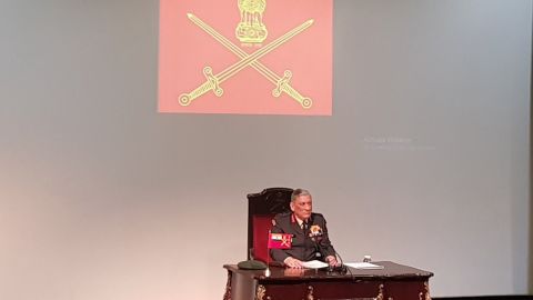 Indian Army Chief Bipin Rawat addresses the media ahead of India's Army Day, which takes place on January 15th each year. 