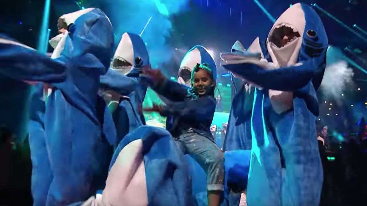 The "Baby Shark" craze hit the "X-Factor" in fall 2018, thanks to some input from host Simon Cowell's young son. 
