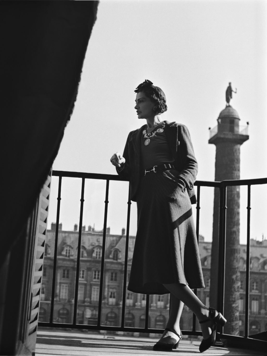 Fashion designer Coco Chanel in Paris.