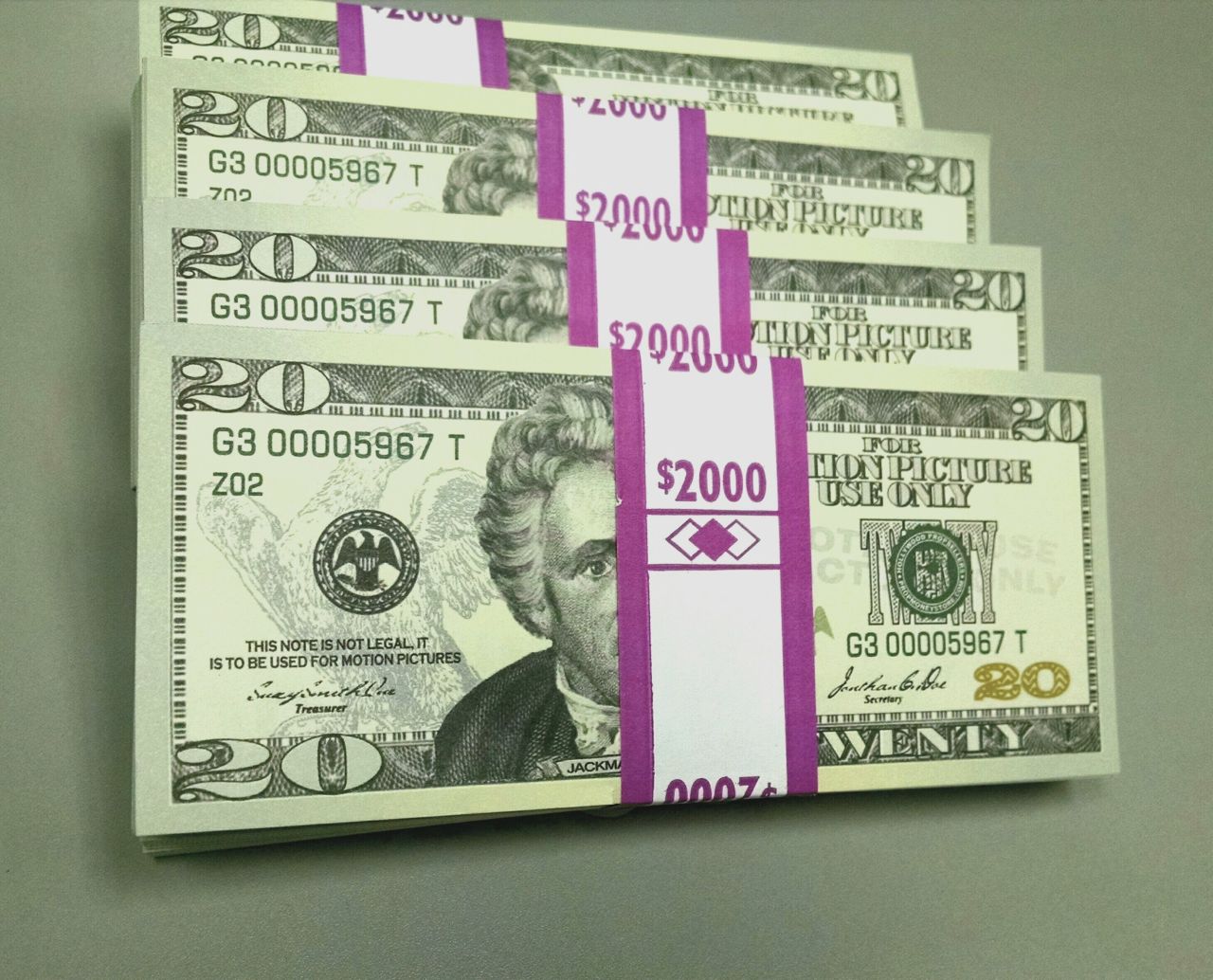 Both old style and new style bills are on offer. Prices range from $45 to $65 per stack of 100 bills.