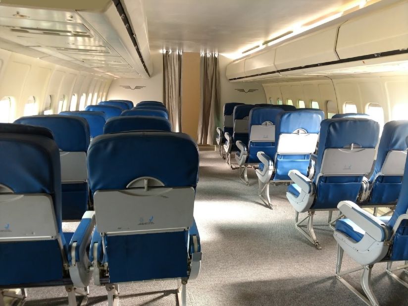 This plane interior was used in the TV series "Atlanta."