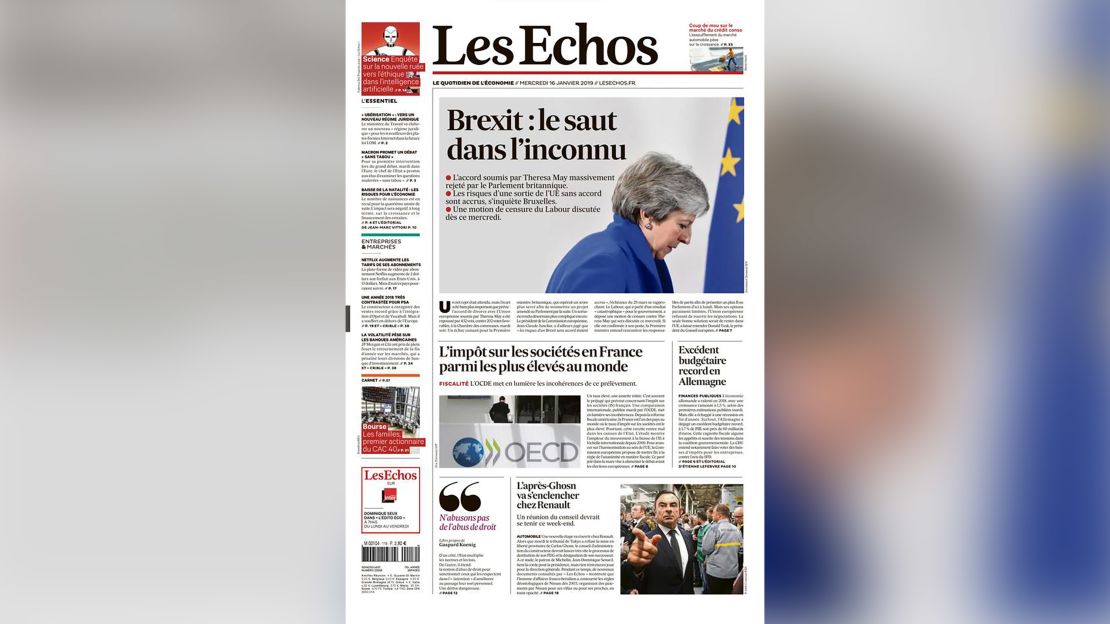 03 brexit front pages deal vote