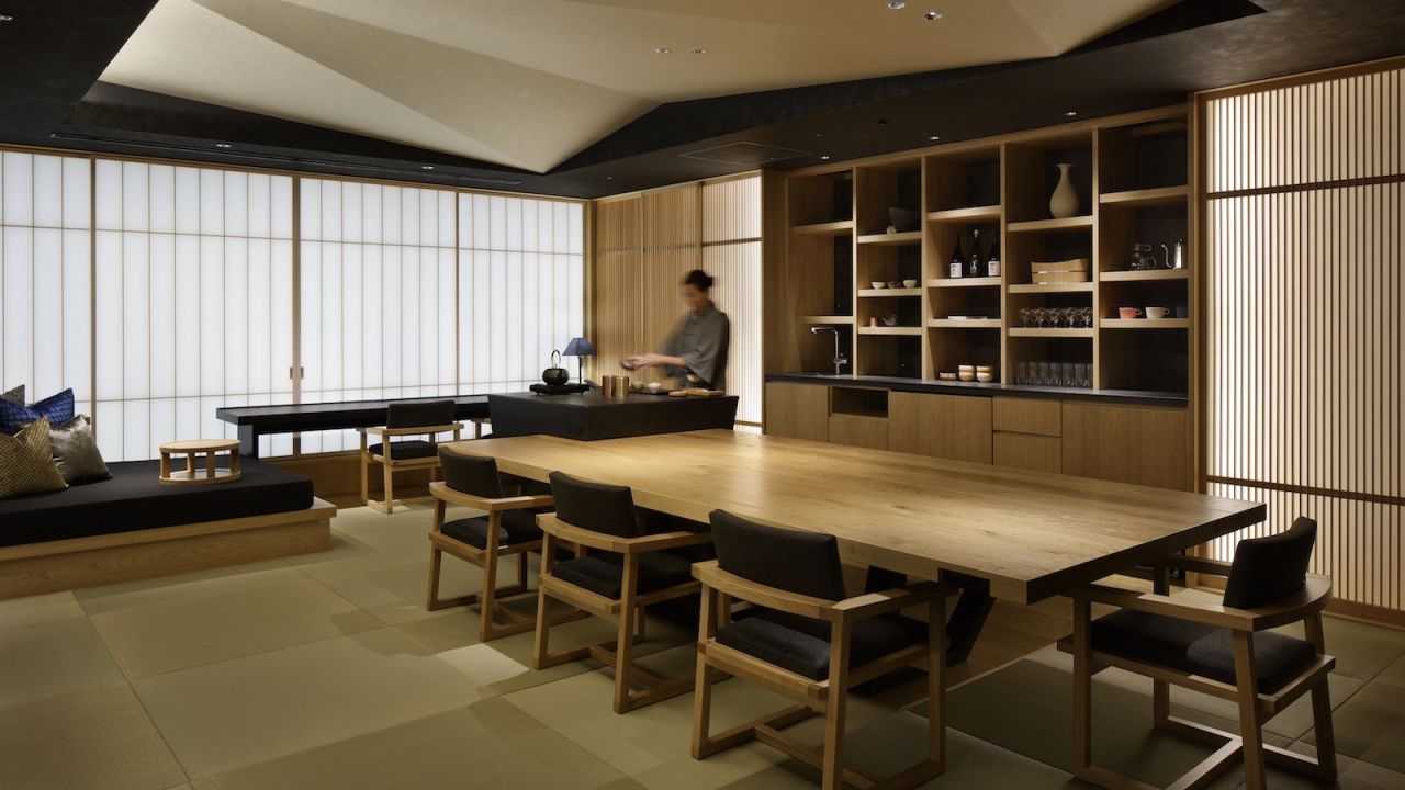 Each floor has its own central lounge, stocked with complimentary snacks and beverages.