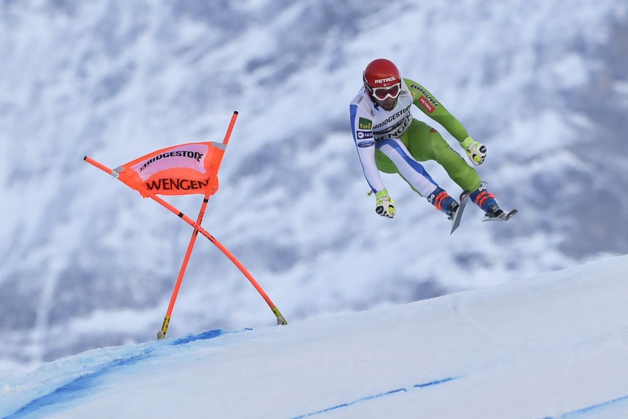 Wengen is the fastest course on the World Cup circuit with speeds of up to nearly 100 miles per hour. It is also about 30 seconds longer than the tough Kitzbuhel track.
