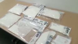 Part of the haul of drugs from Operation Sunrise, a six-month-long police operation targeting a Veitnamese crime syndicate in Australia.
