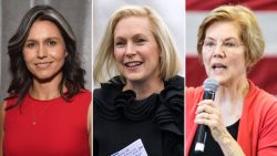 Tulsi Gabbard, Kirsten Gillibrand and Elizabeth Warren