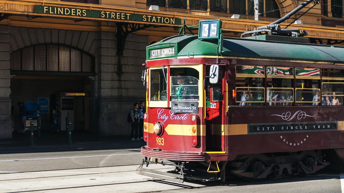 The City Circle Tram is a great way to see Melbourne.