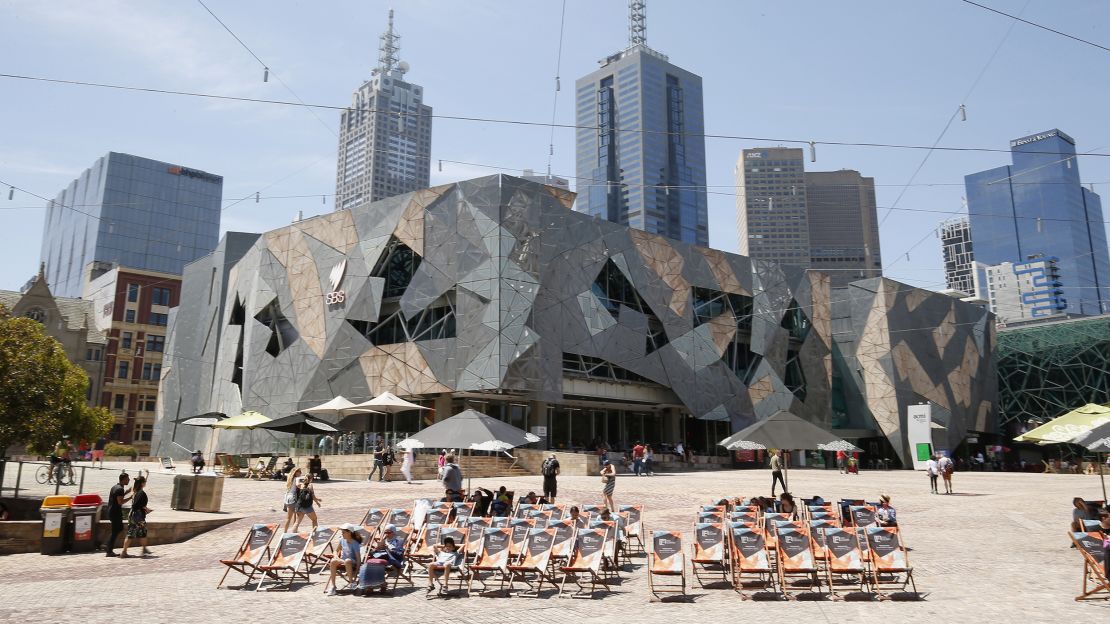 Federation Square is relatively new, but it's already become a central gathering spot for locals and visitors.