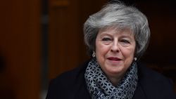 Britain's Prime Minister Theresa May leaves 10 Downing Street in London on January 16, 2019 ahead of Prime Minister's Questions (PMQs) to be followed by a debate and vote on a motion of no confidence in the government. - Prime Minister Theresa May faced a confidence vote on Wednesday after MPs overwhelmingly rejected her deal on leaving the European Union, raising fears of a disorderly "no-deal" Brexit. (Photo by Ben STANSALL / AFP)        (Photo credit should read BEN STANSALL/AFP/Getty Images)