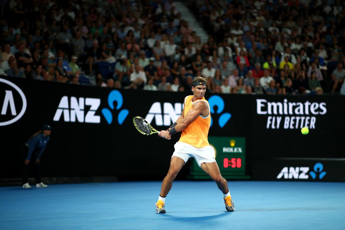 Rafael Nadal crushed Matt Ebden at the Australian Open on Wednesday. 