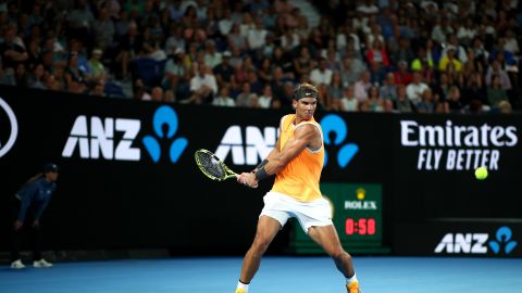 Rafael Nadal crushed Matt Ebden at the Australian Open on Wednesday.