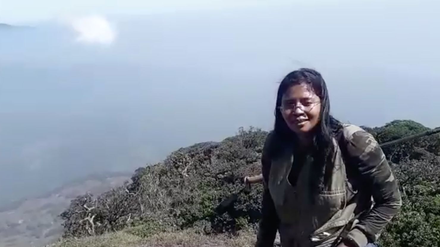 Dhanya Sanal posted this video of her ascent of mount Agasthyakoodam in the Western Ghats range, in India's Kerala state. She became the first Indian woman to climb the sacred mountain, after a court lifted a ban that prohibited women from scaling the peak.