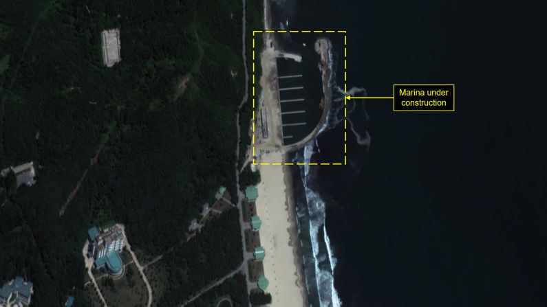 <strong>Marina, July 2018: </strong>A new marina for pleasure craft was underway in July 2018, as shown in this satellite image. It was completed in December. 