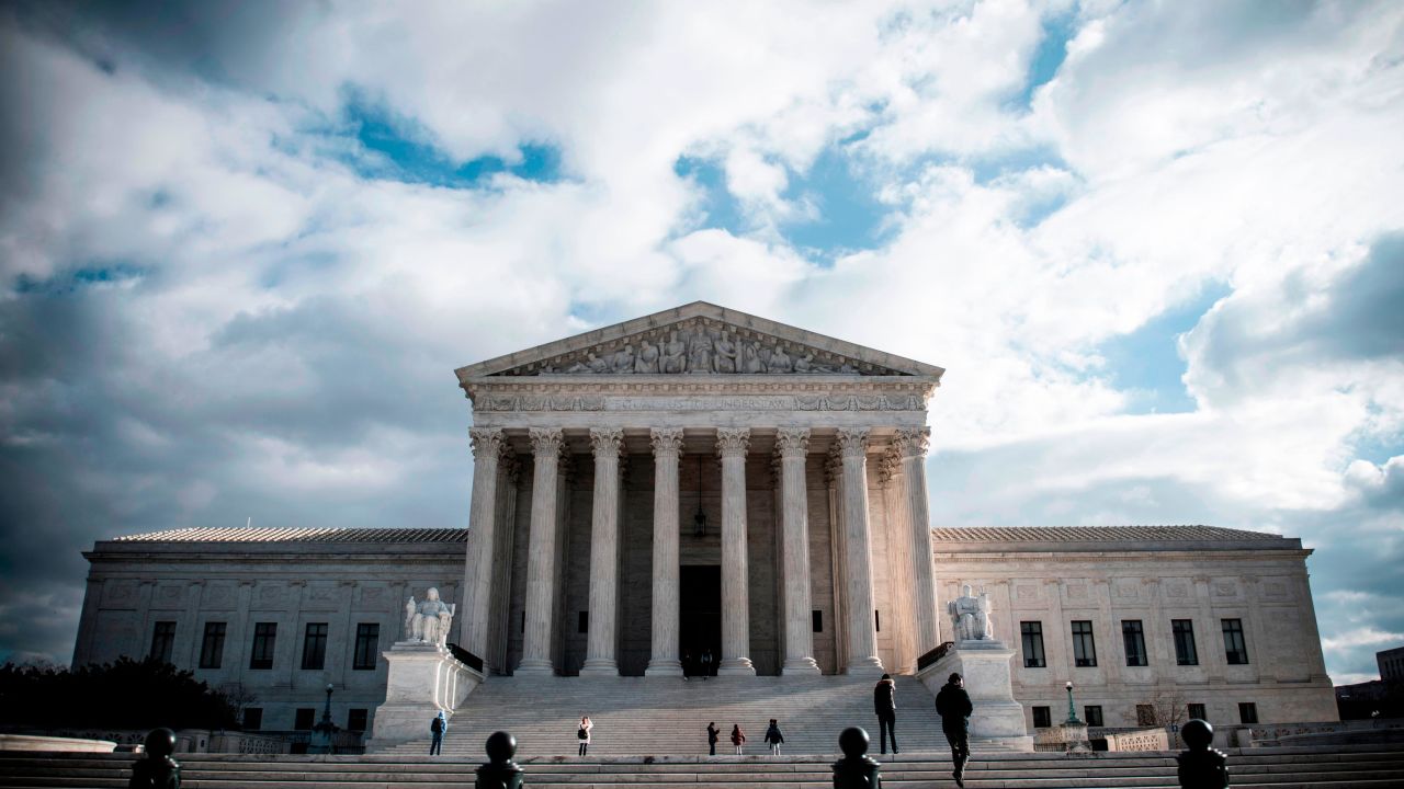 The Supreme Court Building is seen on Decmeber 24, 2018 in Washington DC. - The Supreme Court Building is located at 1 First Street, NE and was designed by architect Cass Gilbert (as Gilbert's last major project; he died before it was completed). It rises four stories (92 ft (28 m)) above ground. The construction completed in 1935. (Photo by Eric BARADAT / AFP)        (Photo credit should read ERIC BARADAT/AFP/Getty Images)