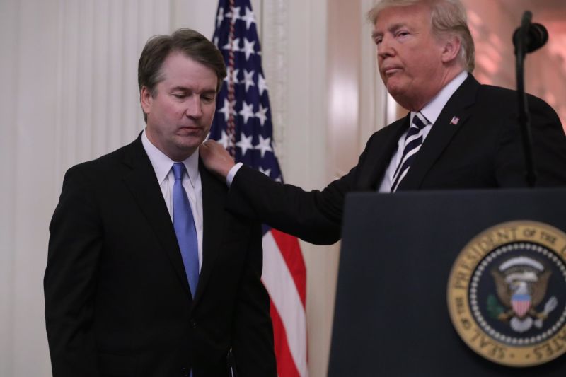 Trump says DOJ should rescue Brett Kavanaugh