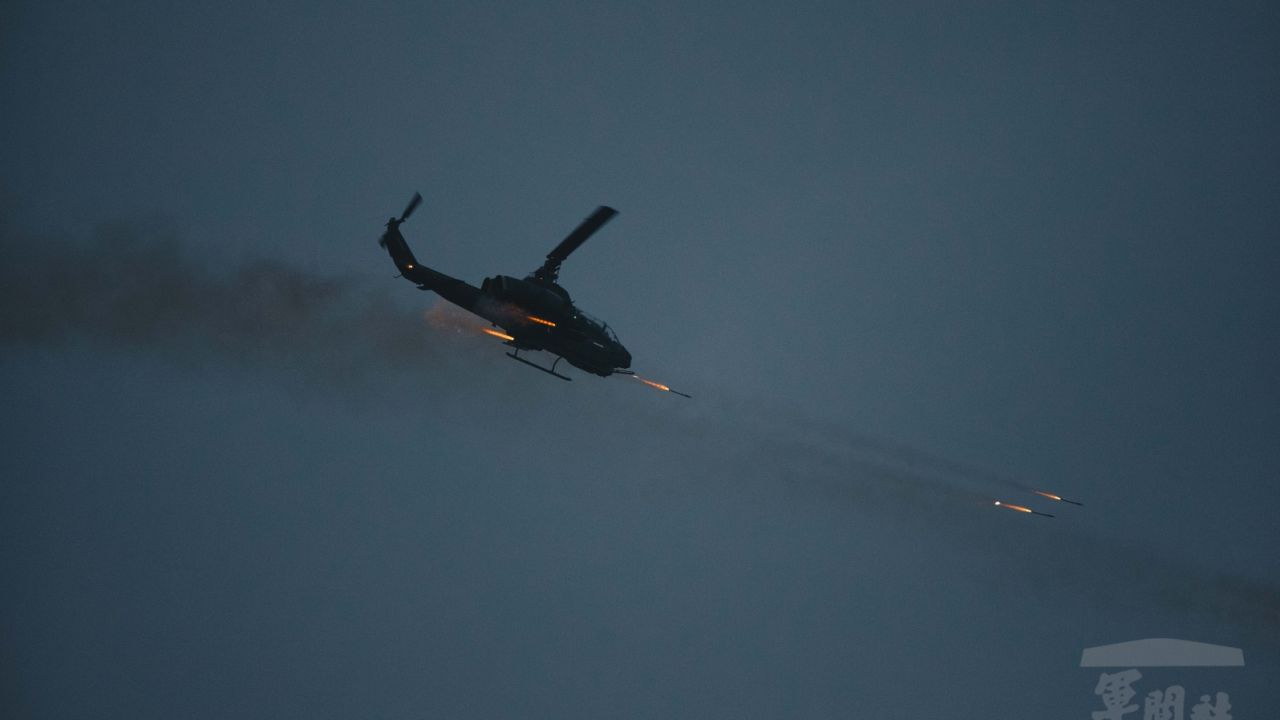 Both air and land forces took part in the drills, which are regularly held in Taiwan.