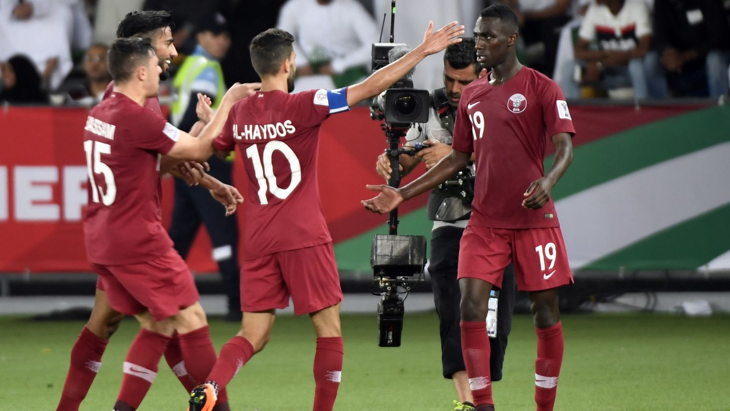 Qatar claimed a 2-0 win over Saudi Arabia in its final group game at the 2019 Asian Cup.