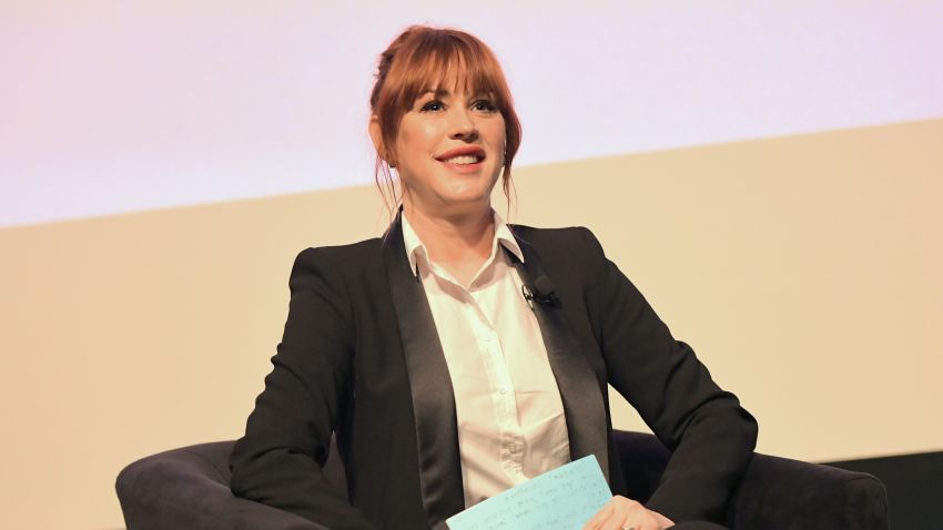 Molly Ringwald speaks onstage during 'Full Frontal with Samantha Bee' FYC Event Los Angeles at The WGA Theater on May 24, 2018 in Beverly Hills, California.  (Photo by Charley Gallay/Getty Images for TBS/Turner)