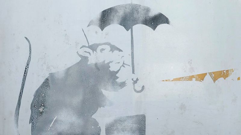 Hidden in plain sight: Tokyo probes possible 10-year-old Banksy 