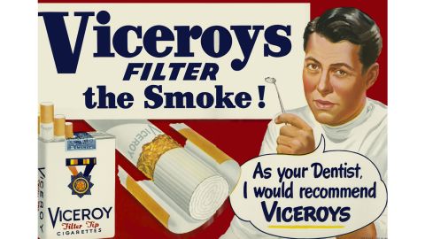 An advert for Viceroy cigarettes.