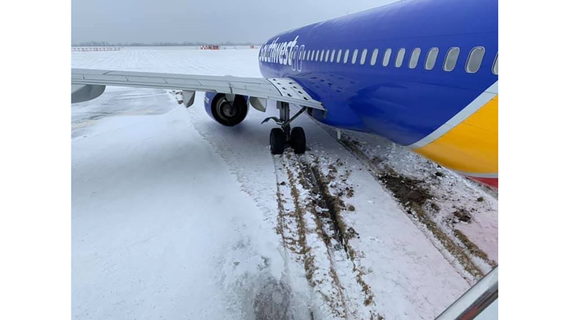 No one on board a Southwest Airlines flight was injured Friday at Eppley Airfield in Omaha, Nebraska. 