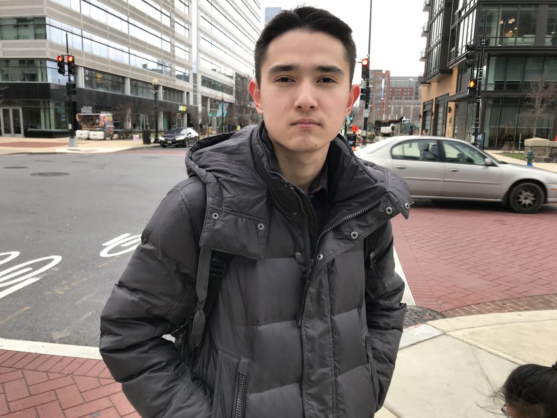 Aerikan has been stranded in the US and forced to drop out of college since his parents disappeared in Xinjiang.