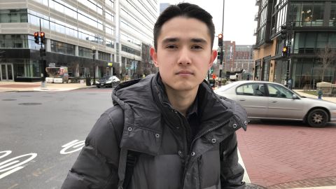 Aerikan has been stranded in the US and forced to drop out of college since his parents disappeared in Xinjiang.
