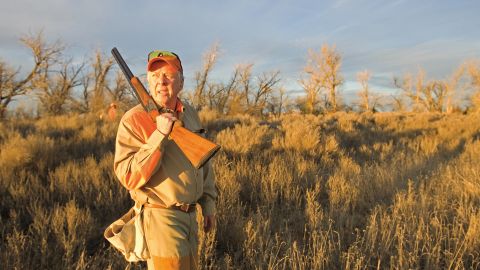 T. Boone Pickens hunting on his Mesa Vista Ranch in Texas, which he is selling for $250 million.