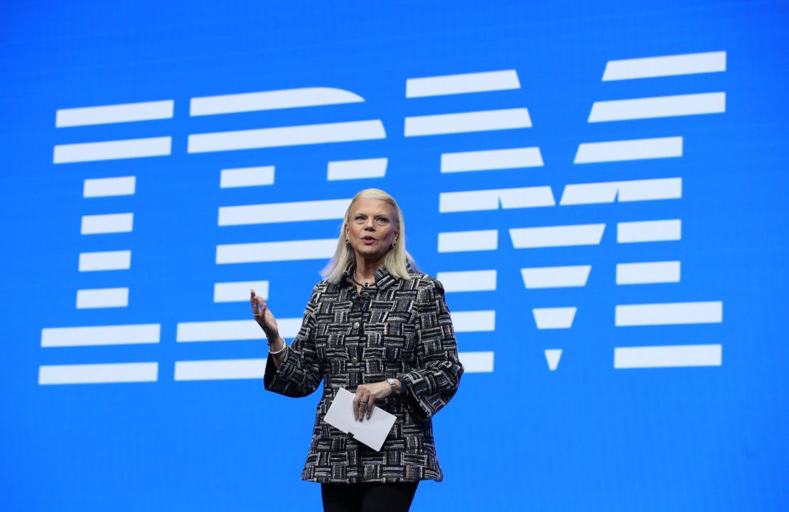 IBM CEO Ginni Rometty delivers a keynote address at the 2019 Consumer Electronics Show in Las Vegas.