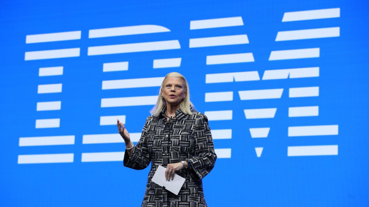 IBM CEO Ginni Rometty delivers a keynote address at the 2019 Consumer Electronics Show in Las Vegas.