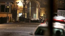The scene of a suspected car bomb on Bishop Street in Londonderry. (Photo by Steven McAuley/PA Images via Getty Images)