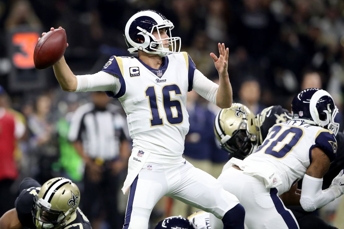At age 24, Los Angeles Rams quarterback Jared Goff is heading to his first Super Bowl.